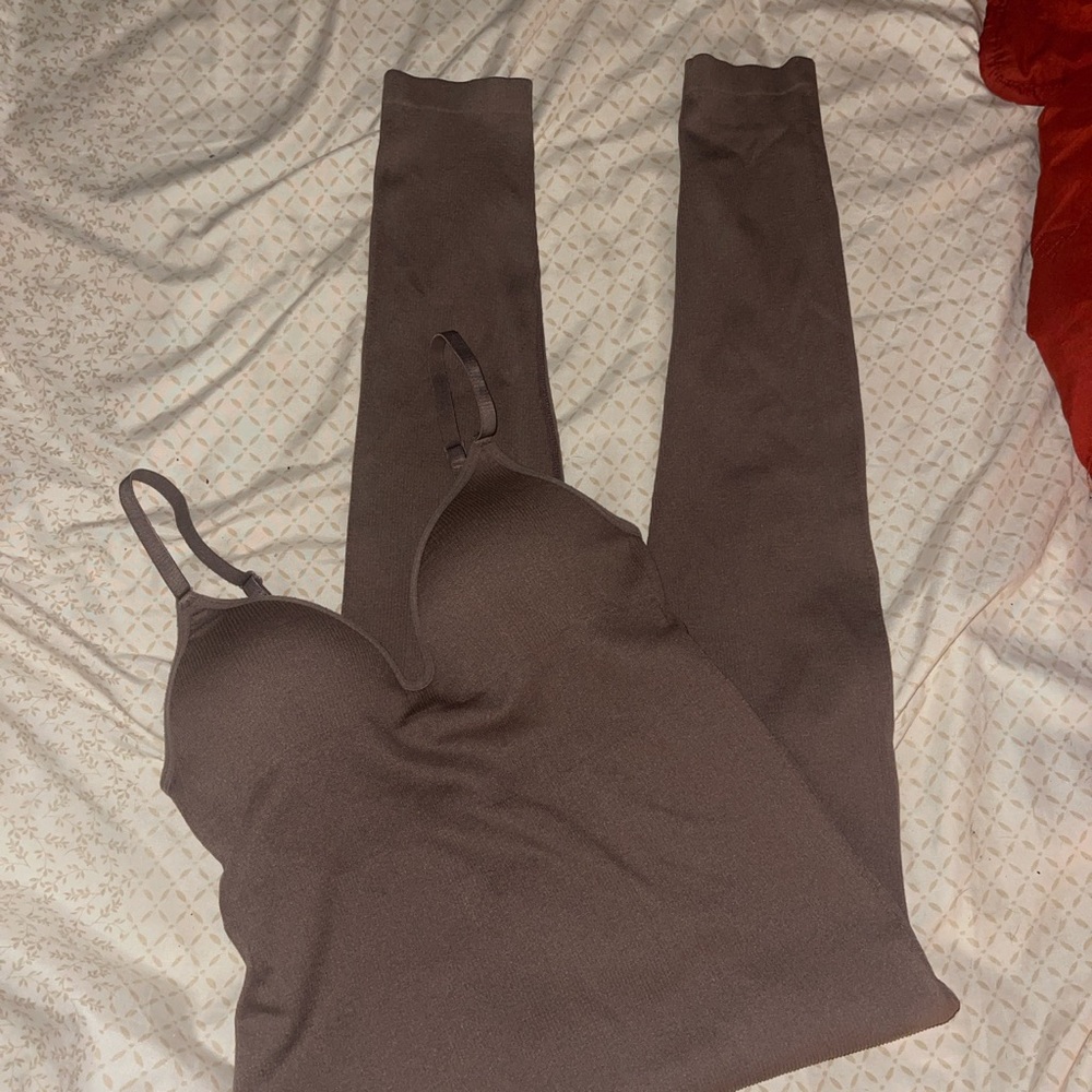 Mocha Seamless Jumpsuit ♡︎ SOLD